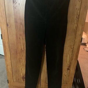 High waist corduroy pants